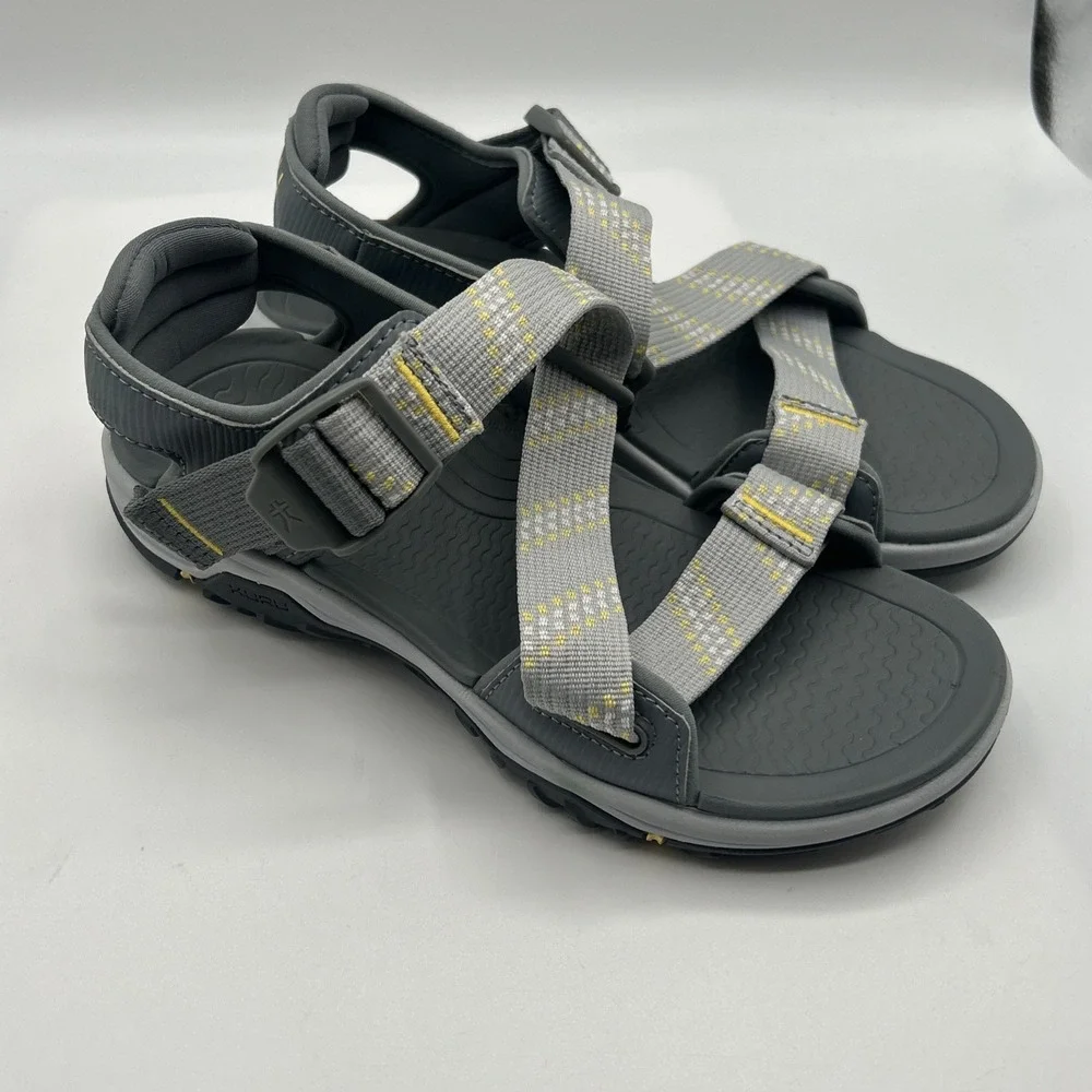 NEW Kuru Women's Current Sandal, Gray, Soft Yellow,Walking,Hiking, SZ: 8 M, NWOB - Picture 14 of 15
